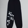 Kids>Marni Balck Fleece Baggy Trousers With Logo BLACK
