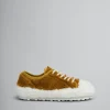 Sneakers>Marni Beige Teddy Tennis Sneaker WHITE/BEIGE