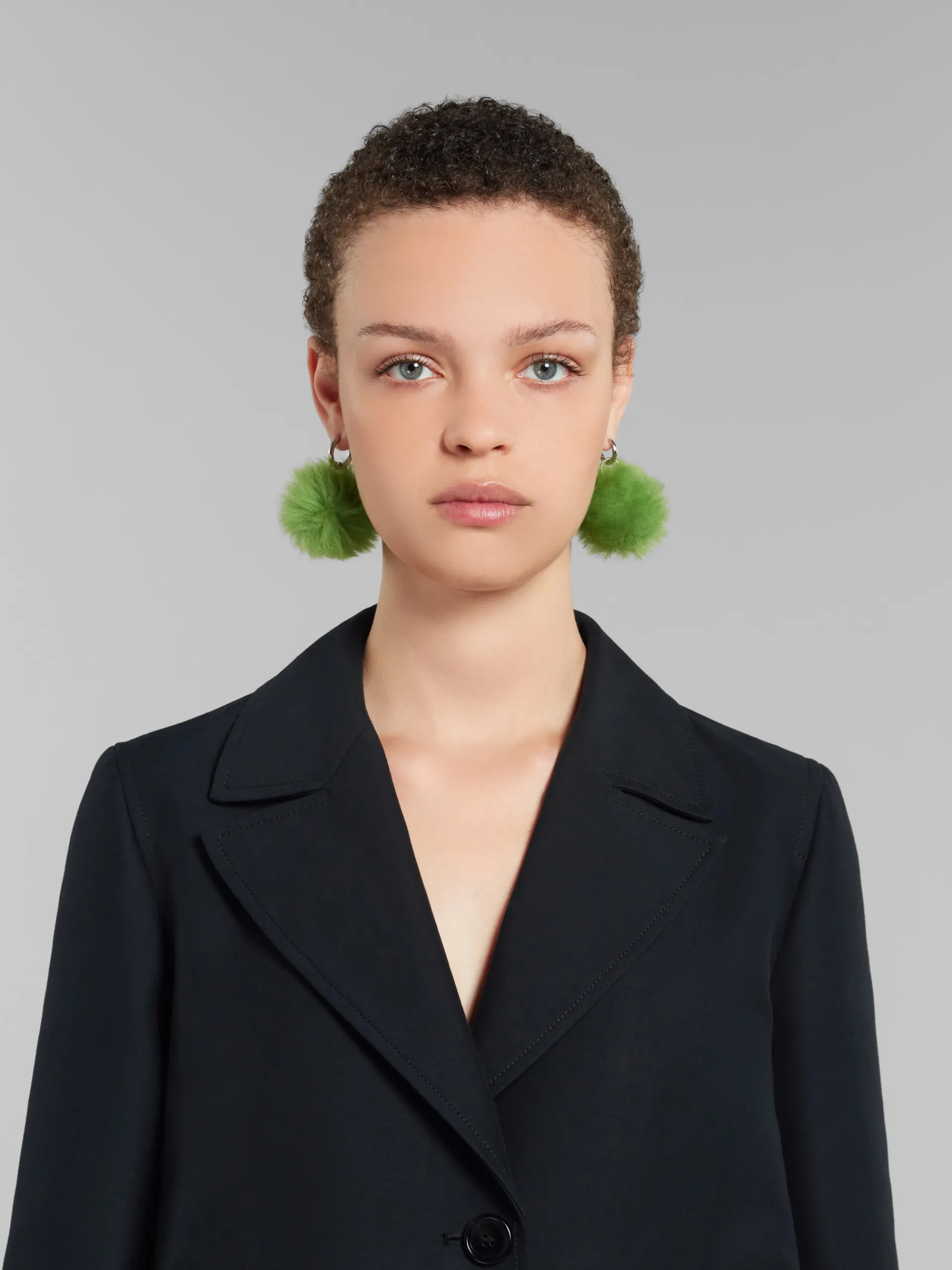 Coats & Jackets>Marni A-line Cady Jacket With Back Pleat BLACK