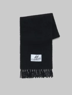 Scarves>Marni Alpaca Scarf BLACK