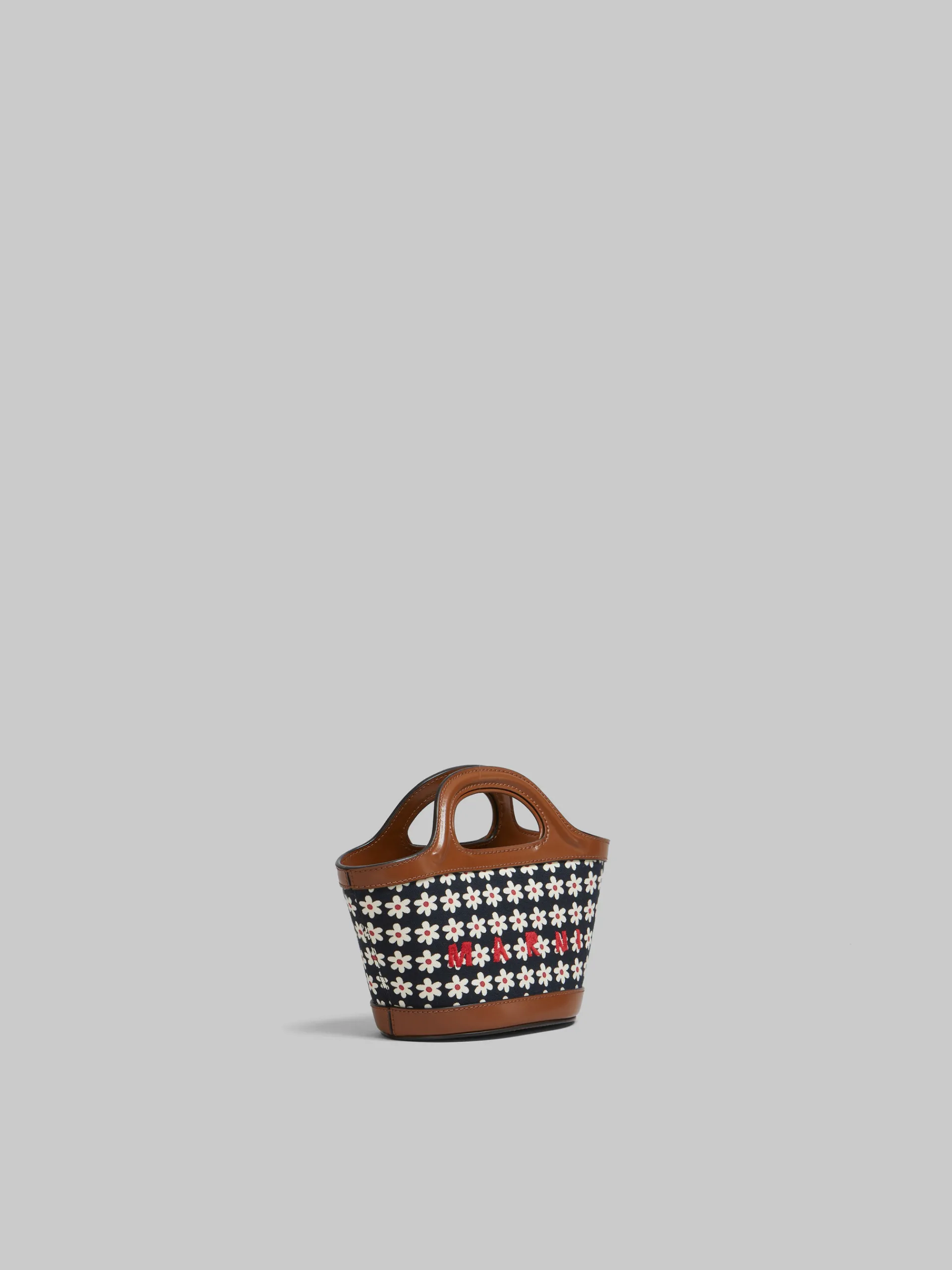 Handbags | Tropicalia Bag>Marni Black Canvas Tropicalia Micro Bag With Daisy Print RED/WHITE/BLACK