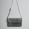 Trunkaroo Bag | Shoulder Bags>Marni Crocodile Print Leather Medium Trunkaroo Handbag BLACK