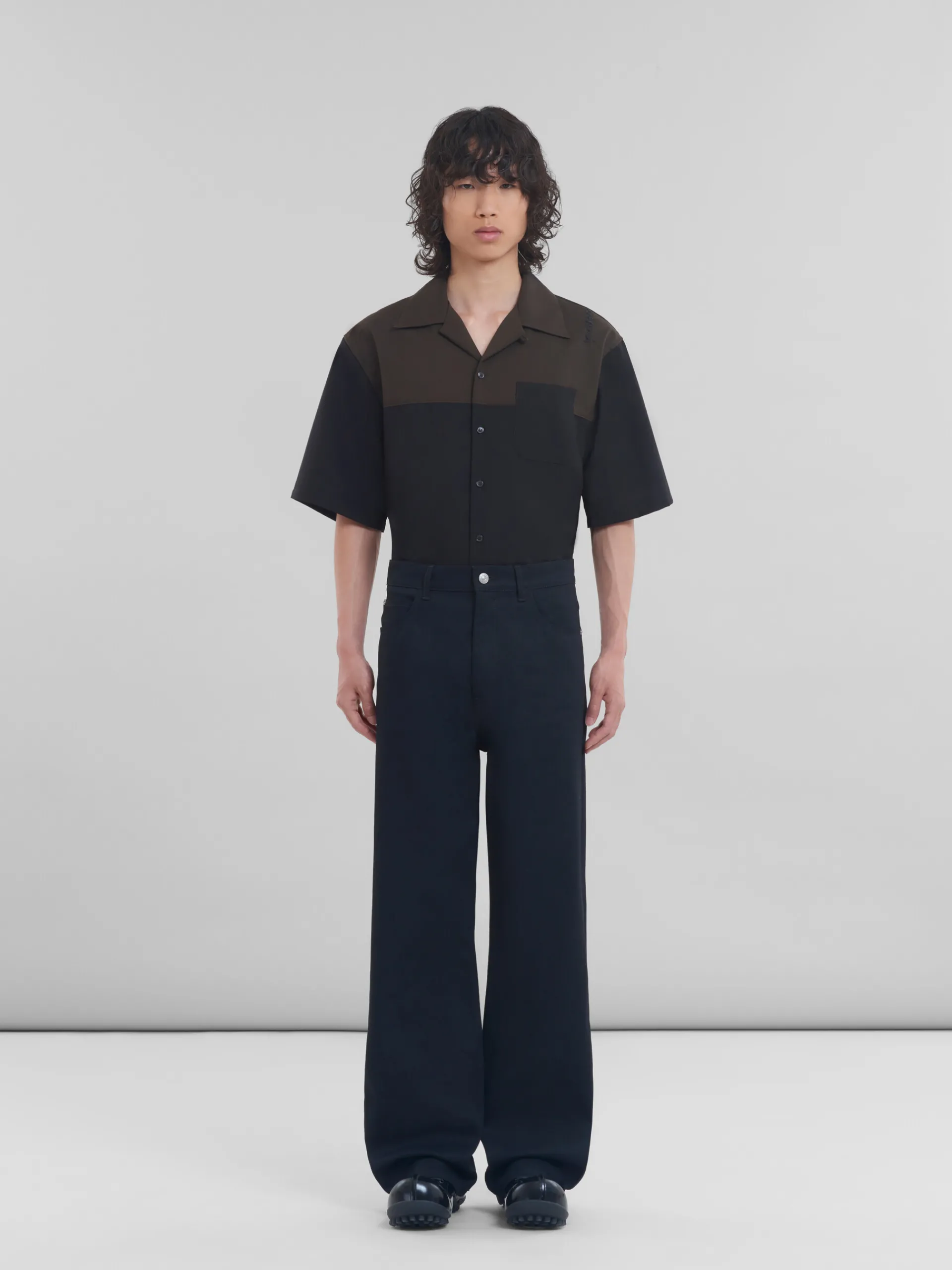 Pants>Marni Denim Wide-leg Jeans BLACK