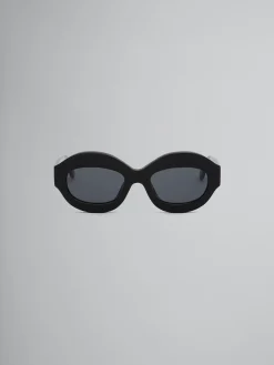 Sunglasses>Marni Ik Kil Cenote Acetate Sunglasses BLACK