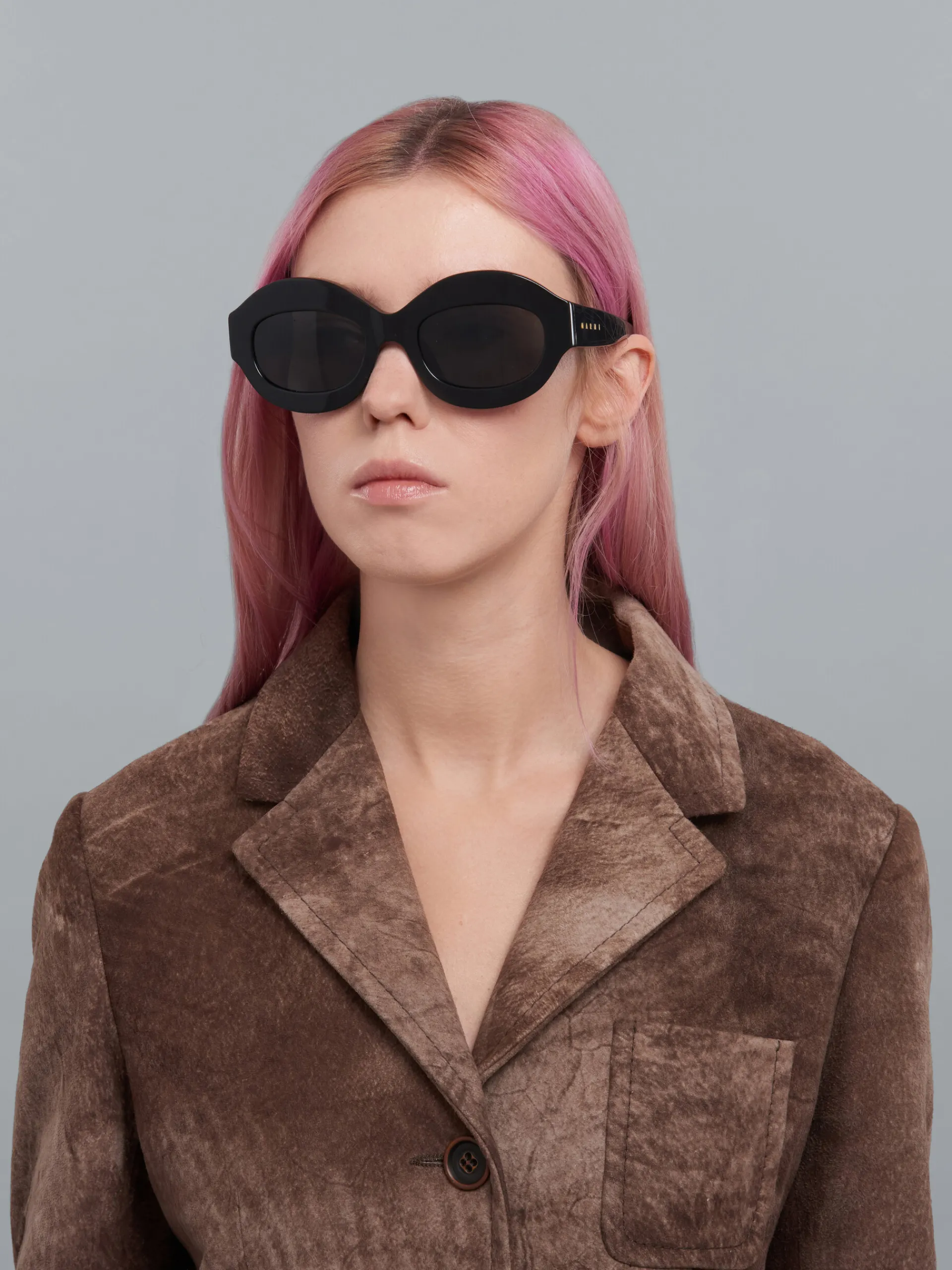 Sunglasses>Marni Ik Kil Cenote Acetate Sunglasses BLACK