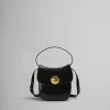 Shoulder Bags>Marni Leather Butterfly Small Handbag BLACK