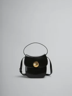 Shoulder Bags>Marni Leather Butterfly Small Handbag BLACK
