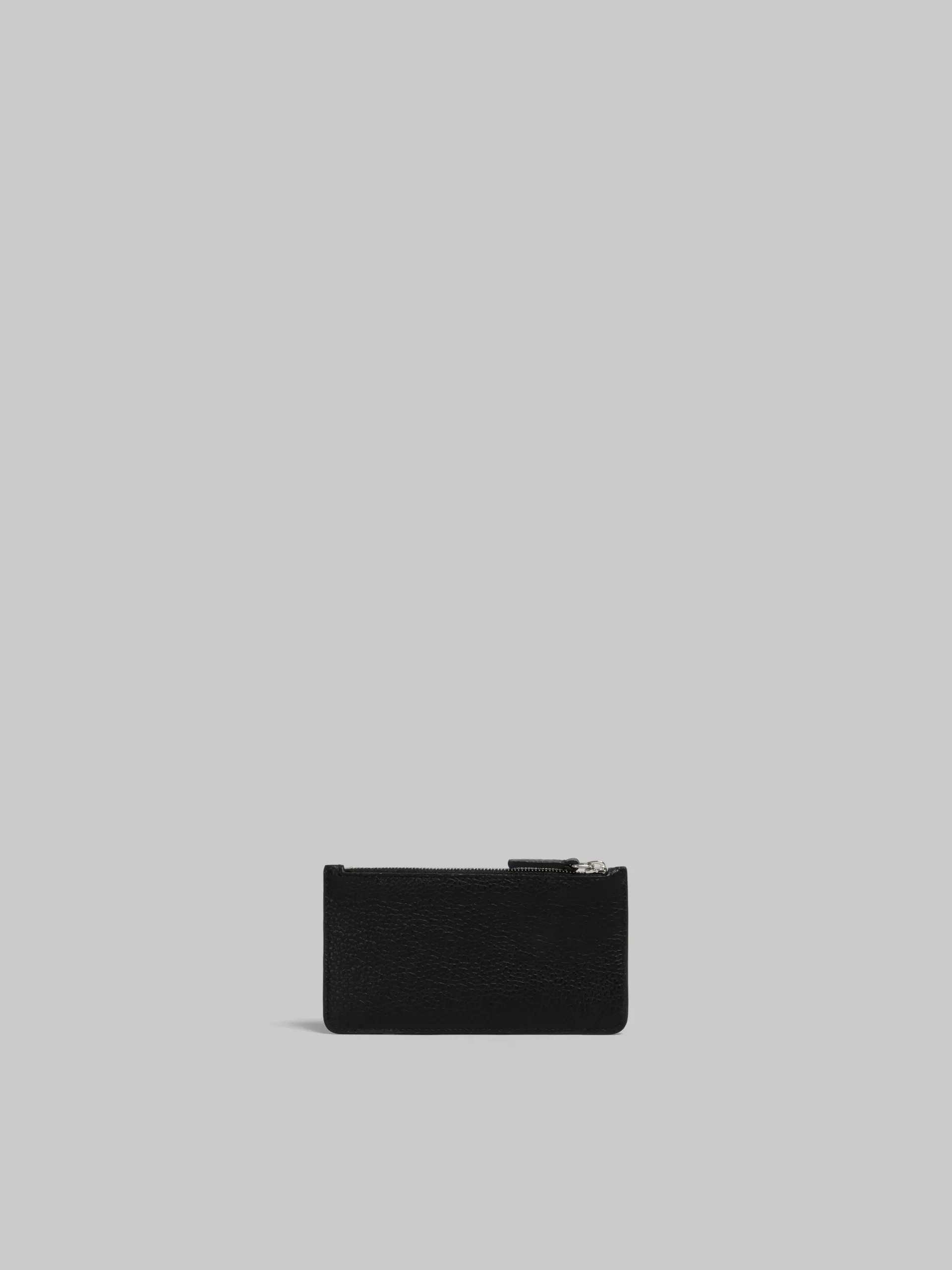 Wallets & Small Leather Goods>Marni Leather Card Case With Mending BLACK