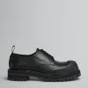 Lace Up & Loafers>Marni Leather Dada Army Derby Shoe BLACK