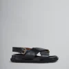 Slides & Sandals | Fussbett>Marni Leather Fussbett BLACK