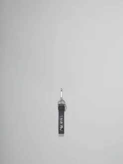 Other Accessories>Marni Leather Keyring With Mending BLACK