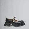 Heels | Sneakers>Marni Leather Mary Jane With Platform Sole BLACK