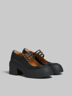 Heels | Sneakers>Marni Leather Pablo Triple-buckle Mary Jane Shoe BLACK