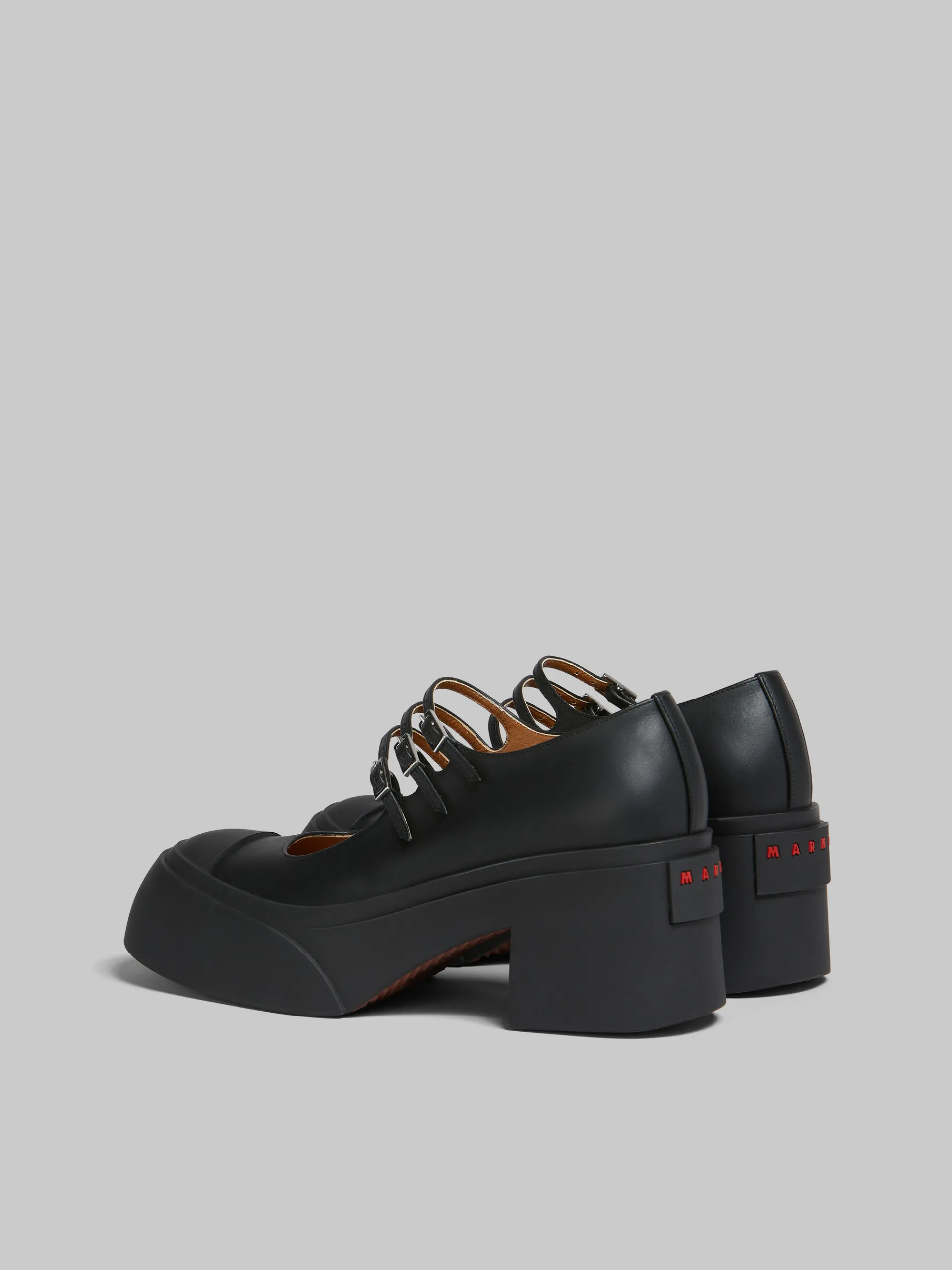 Heels | Sneakers>Marni Leather Pablo Triple-buckle Mary Jane Shoe BLACK