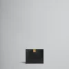 Wallets & Small Leather Goods>Marni Leather Trifold Prisma Wallet BLACK