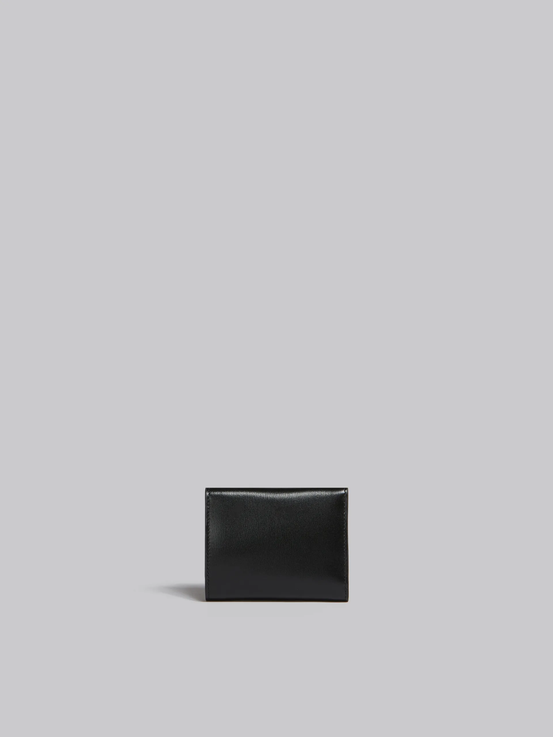 Wallets & Small Leather Goods>Marni Leather Trifold Prisma Wallet BLACK