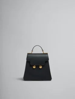 Trunkaroo Bag>Marni Leather Trunkaroo Backpack BLACK