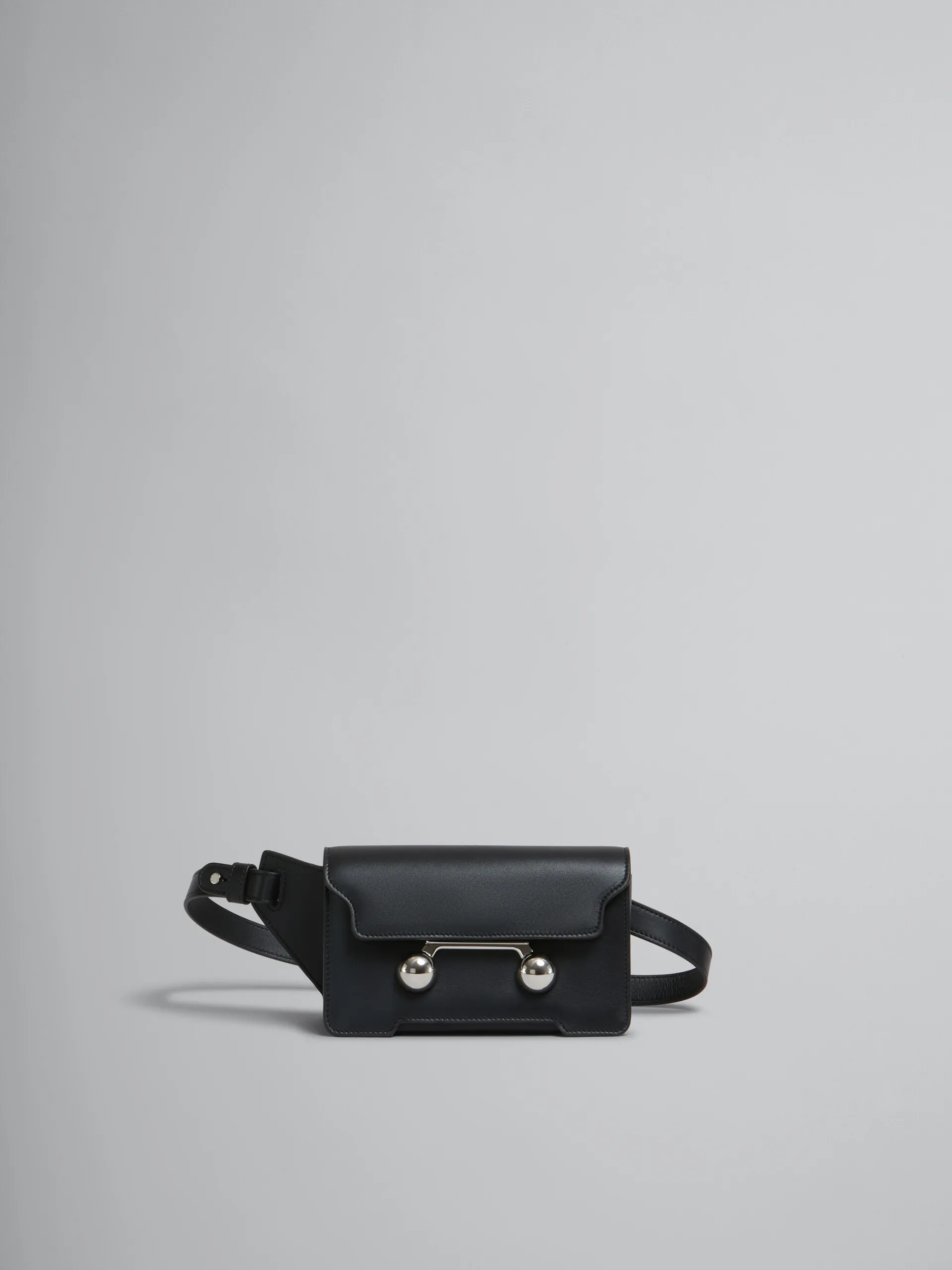 Trunkaroo Bag | Belt Bags>Marni Leather Trunkaroo Crossbody Bag BLACK