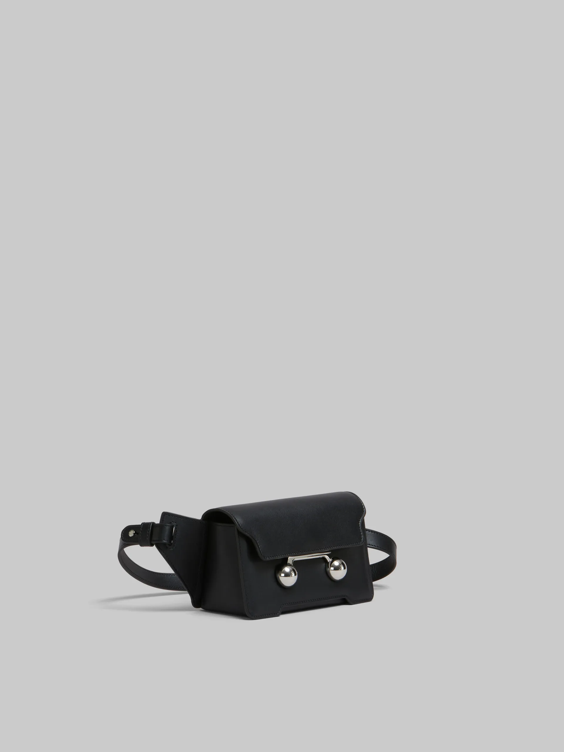 Trunkaroo Bag | Belt Bags>Marni Leather Trunkaroo Crossbody Bag BLACK