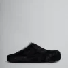 Fussbett Sabot>Marni Long Haircalfskin Fussbett Sabot BLACK