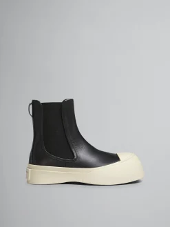 Pablo Sneakers>Marni Nappa Leather PABLO Chelsea Boot BLACK