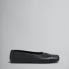 Flats>Marni Nappa Leather Seamless Little Bow Ballet Flat BLACK