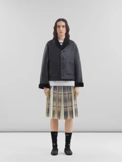 Coats & Jackets>Marni Reversible Shearling Jacket BLACK