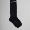 Socks>Marni Ribbed Cotton Socks With Mending BLACK