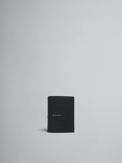 Wallets & Small Leather Goods>Marni Saffiano Leather Bi-fold Wallet BLACK