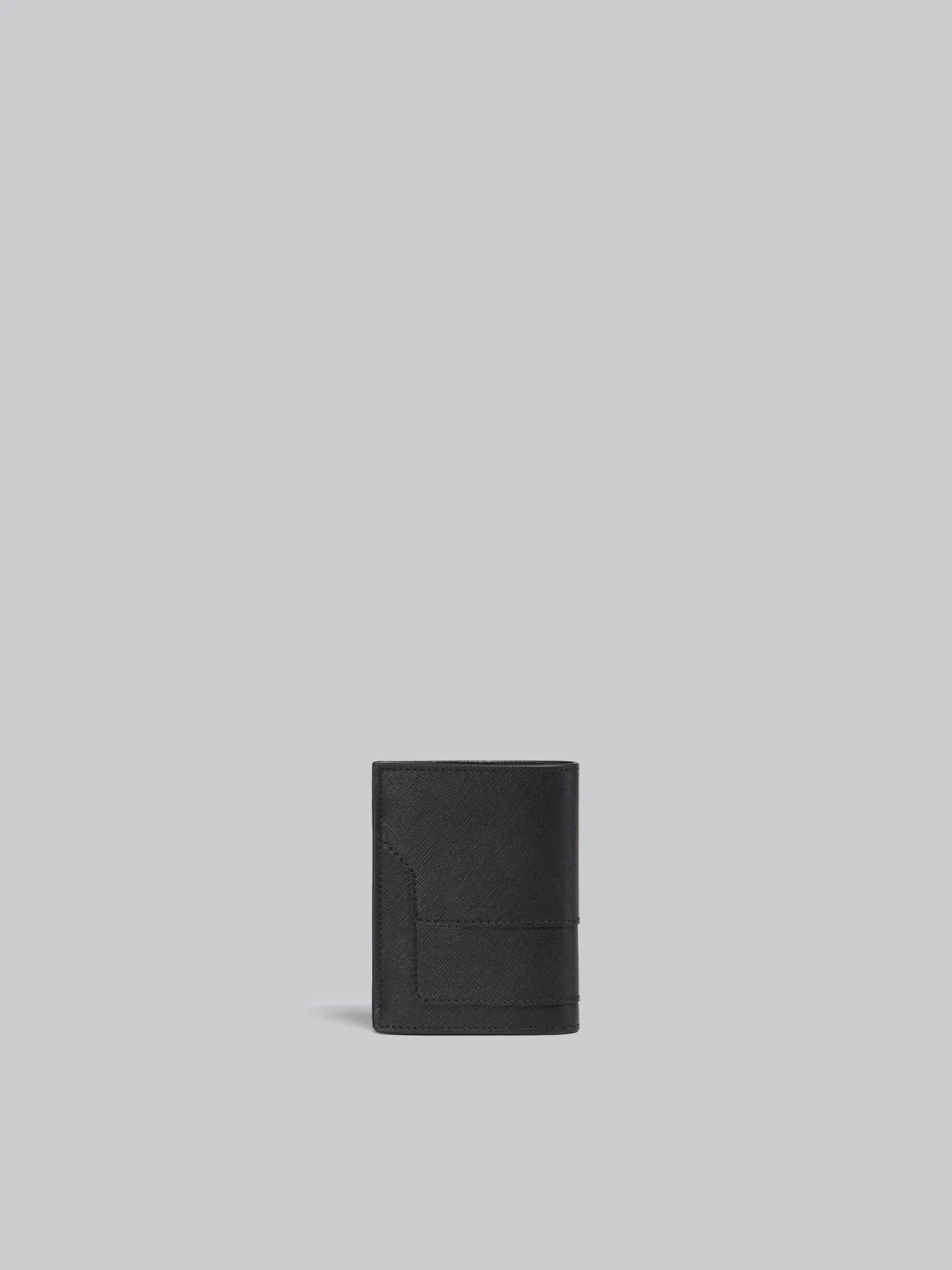Wallets & Small Leather Goods>Marni Saffiano Leather Bi-fold Wallet BLACK