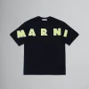 Kids>Marni T-shirt With Embroidered Logo BLACK