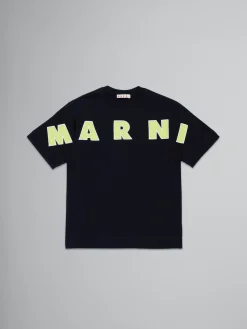 Kids>Marni T-shirt With Embroidered Logo BLACK