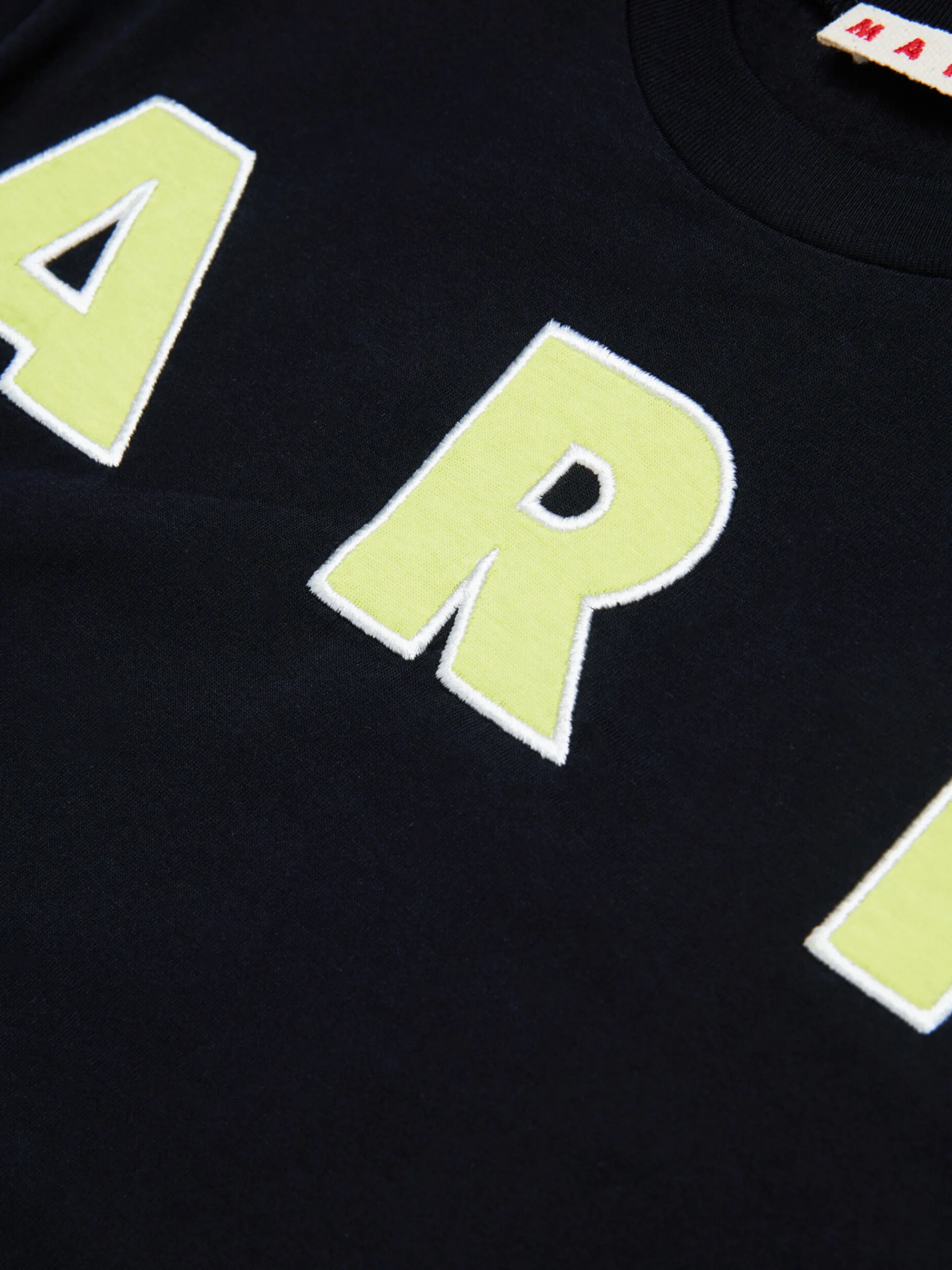 Kids>Marni T-shirt With Embroidered Logo BLACK
