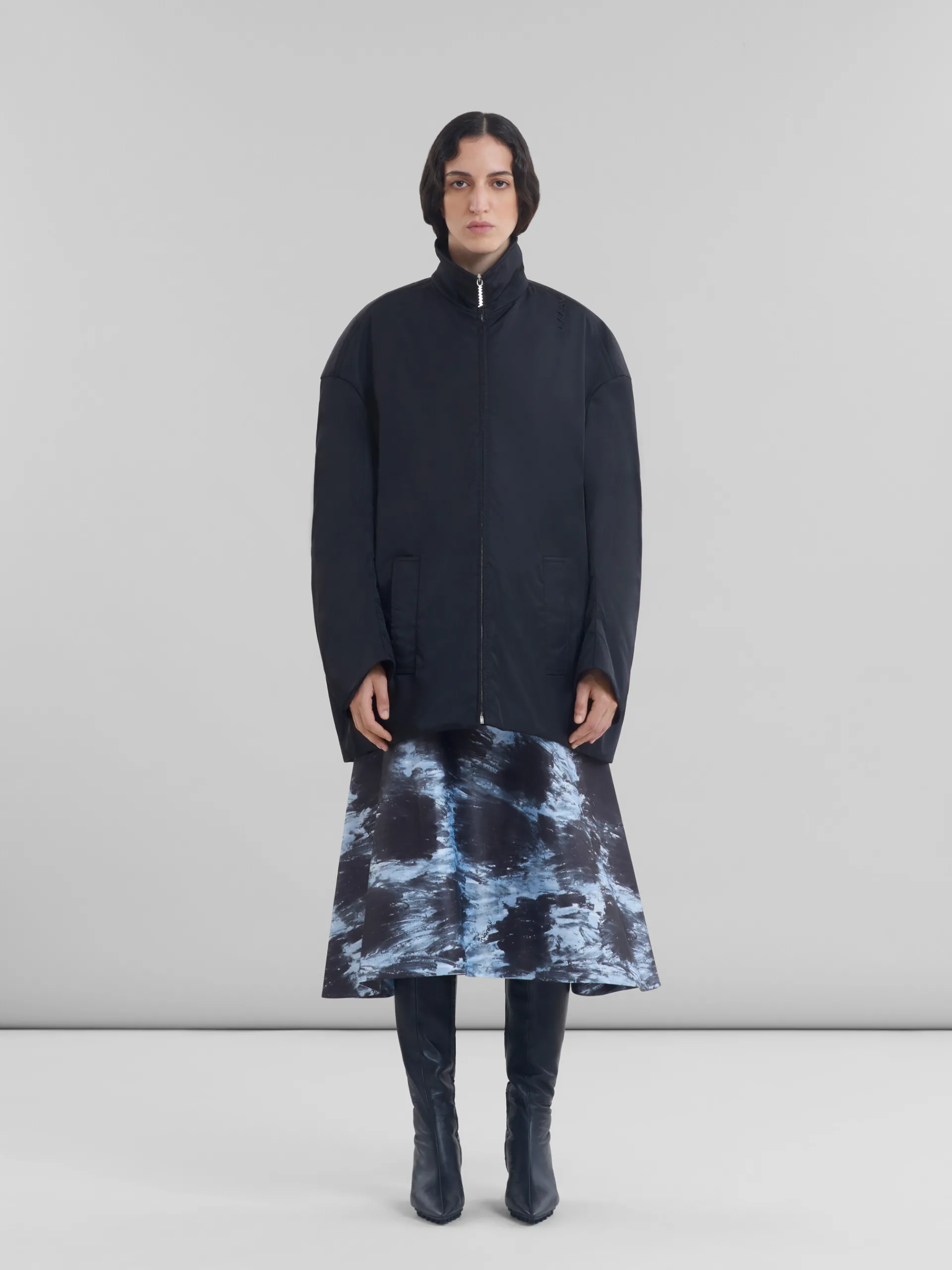 Coats & Jackets>Marni Twill Parka BLACK