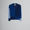 Knitwear>Marni Blue Colour-block Cashmere Cardigan OCEAN