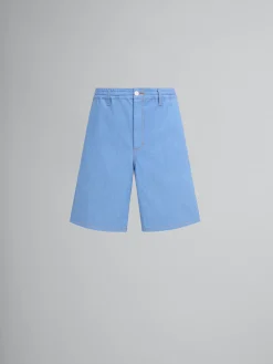 Denim | Pants>Marni Blue Denim Boxer Shorts AZURE