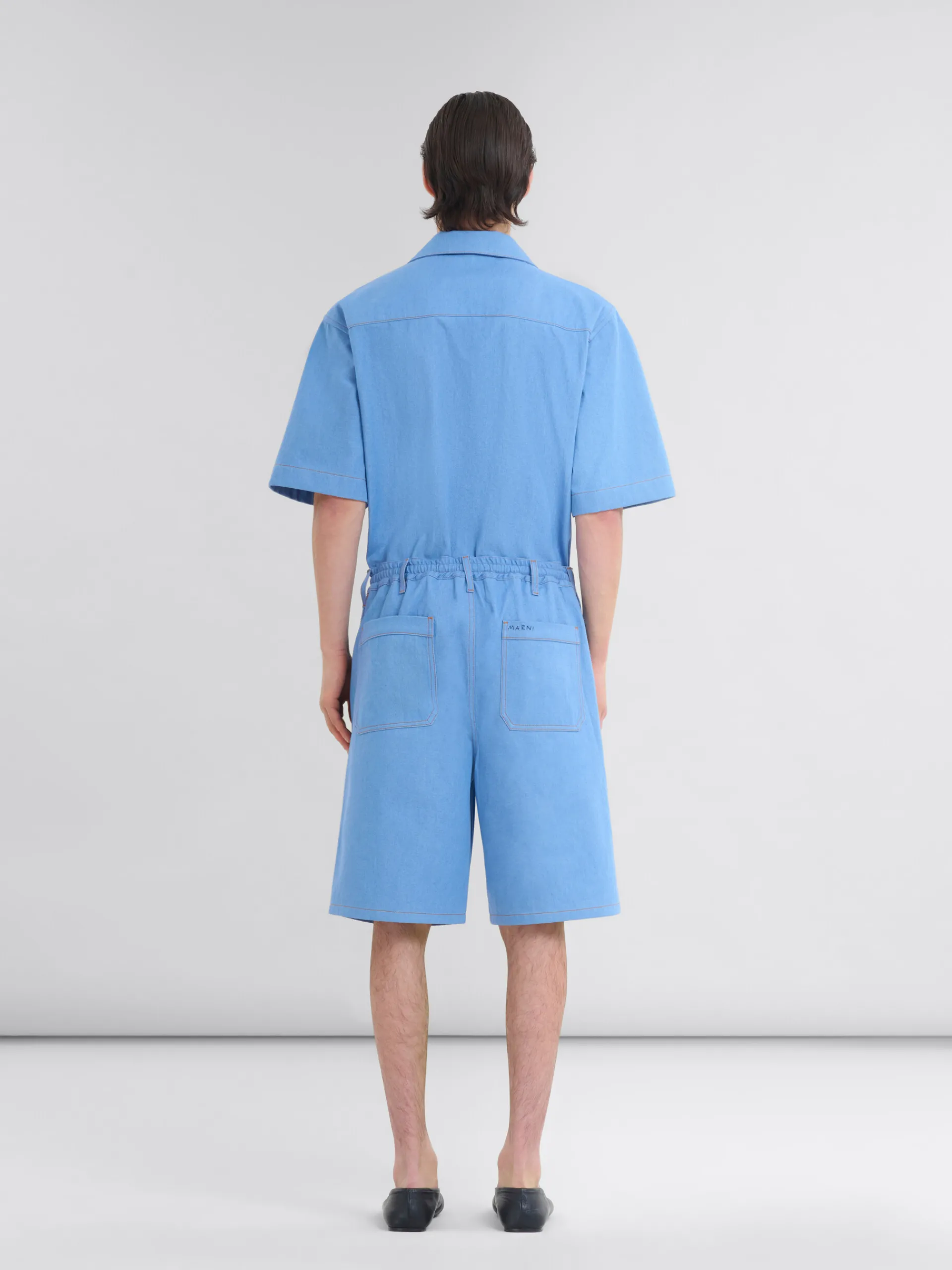 Denim | Pants>Marni Blue Denim Boxer Shorts AZURE