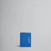 Wallets & Small Leather Goods>Marni Blue Leather Bifold Wallet With Mending ROYAL