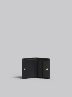 Wallets & Small Leather Goods>Marni Blue Leather Bifold Wallet With Mending ROYAL