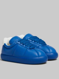 Sneakers>Marni Blue Leather BigFoot 2.0 Sneaker BLUETTE