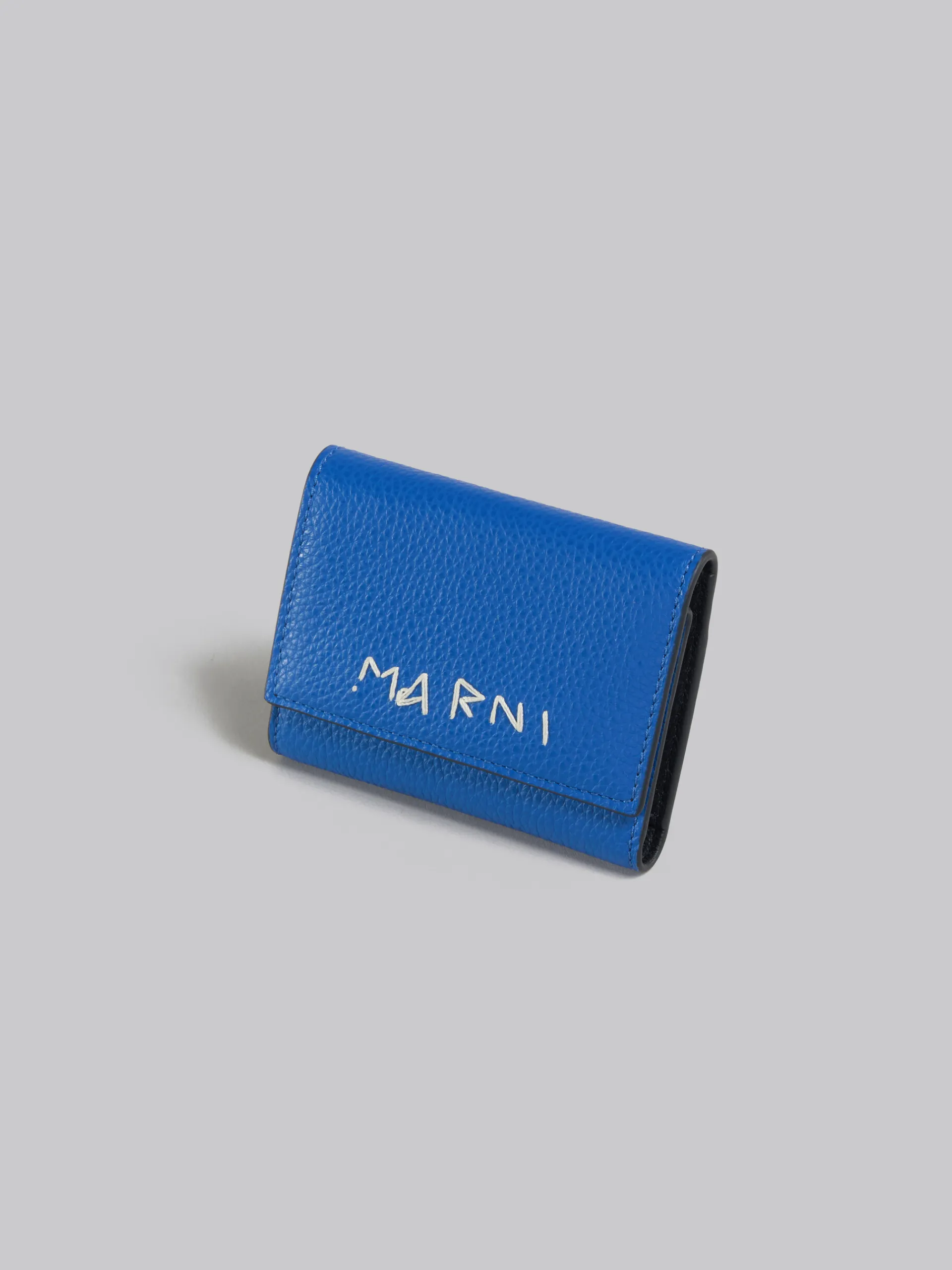 Other Accessories>Marni Blue Leather Key Holder With Mending ROYAL