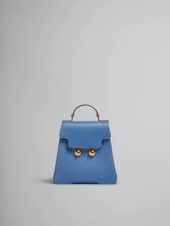 Trunkaroo Bag>Marni Blue Leather Trunkaroo Backpack OPAL