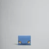Wallets & Small Leather Goods>Marni Blue Leather Trunkaroo Trifold Wallet OPAL