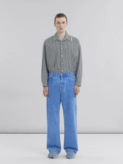 Denim | Pants>Marni Blue Organic Denim Wide-leg Jeans COBALT