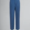 Pants>Marni Blue Tropical Wool Pleated Trousers SAPPHIRE BLUE