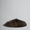 Fussbett Sabot | Pablo Sneakers>Marni Brown Kidassa Fur Fussbett Sabot MOCA