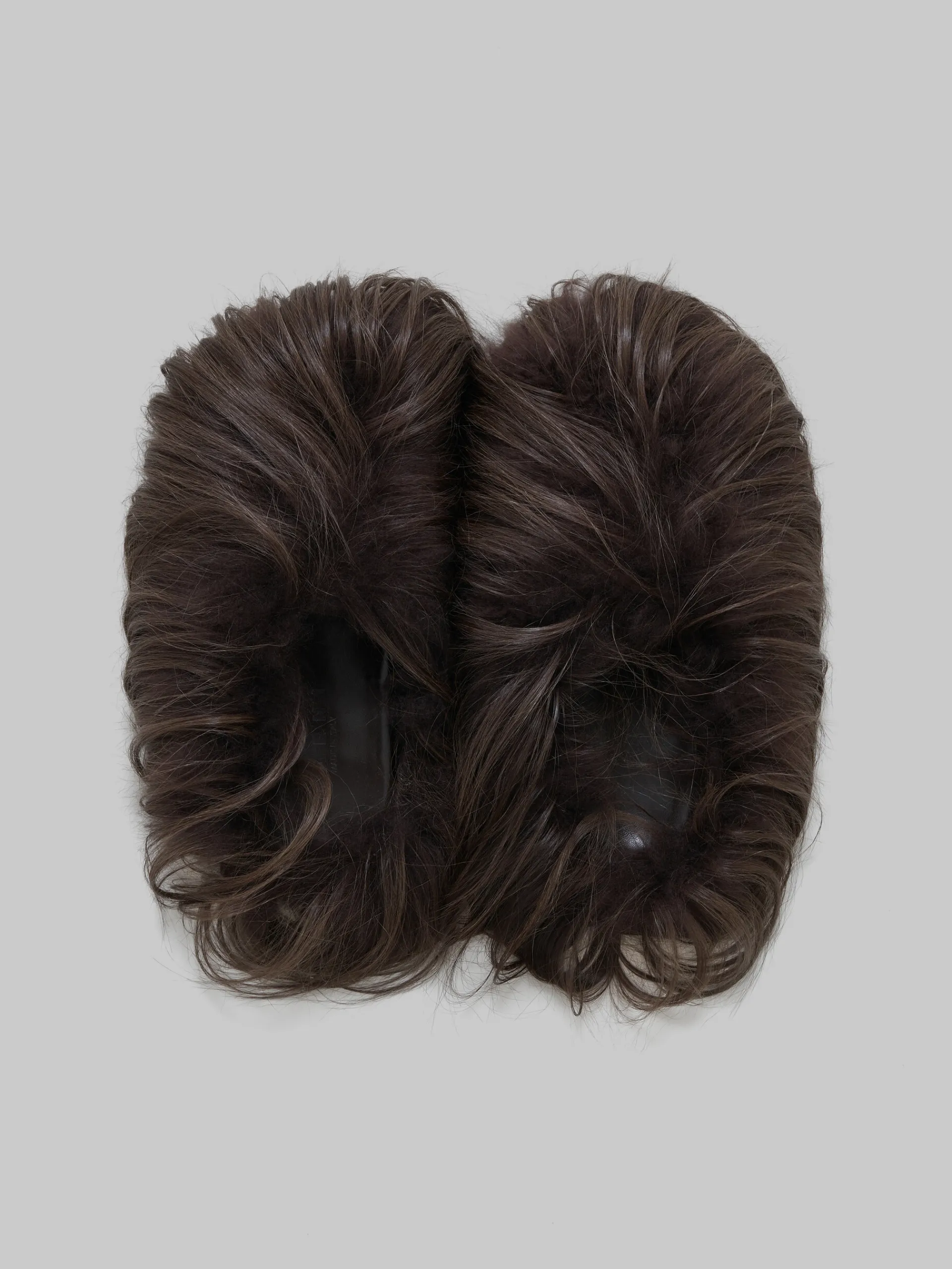 Fussbett Sabot | Pablo Sneakers>Marni Brown Kidassa Fur Fussbett Sabot MOCA