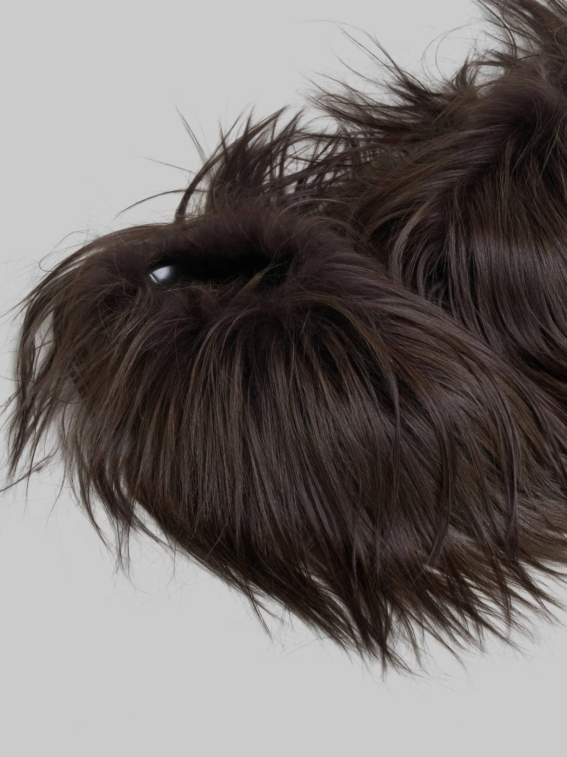 Fussbett Sabot | Pablo Sneakers>Marni Brown Kidassa Fur Fussbett Sabot MOCA