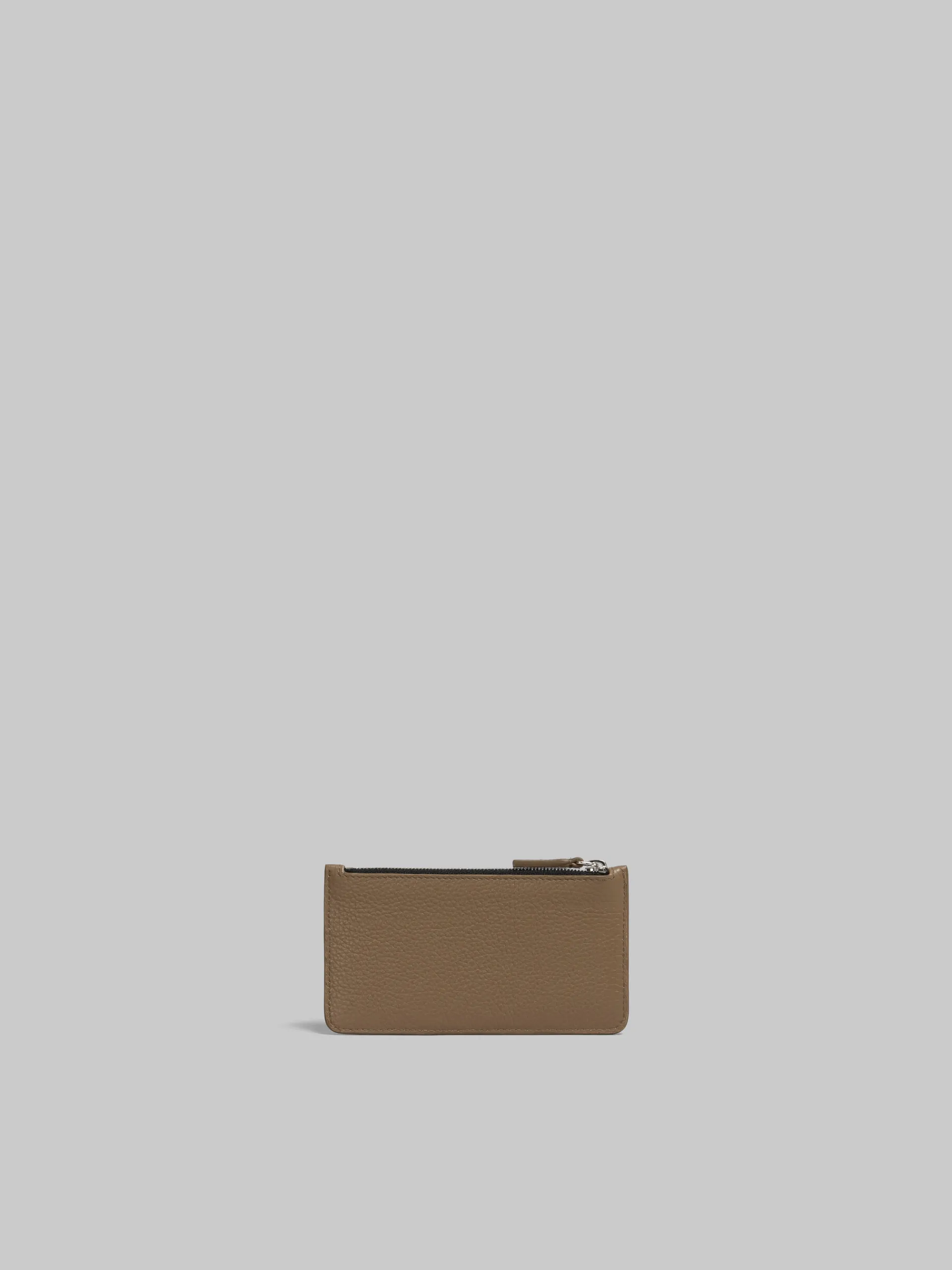 Wallets & Small Leather Goods>Marni Brown Leather Card Case With Mending CRETA