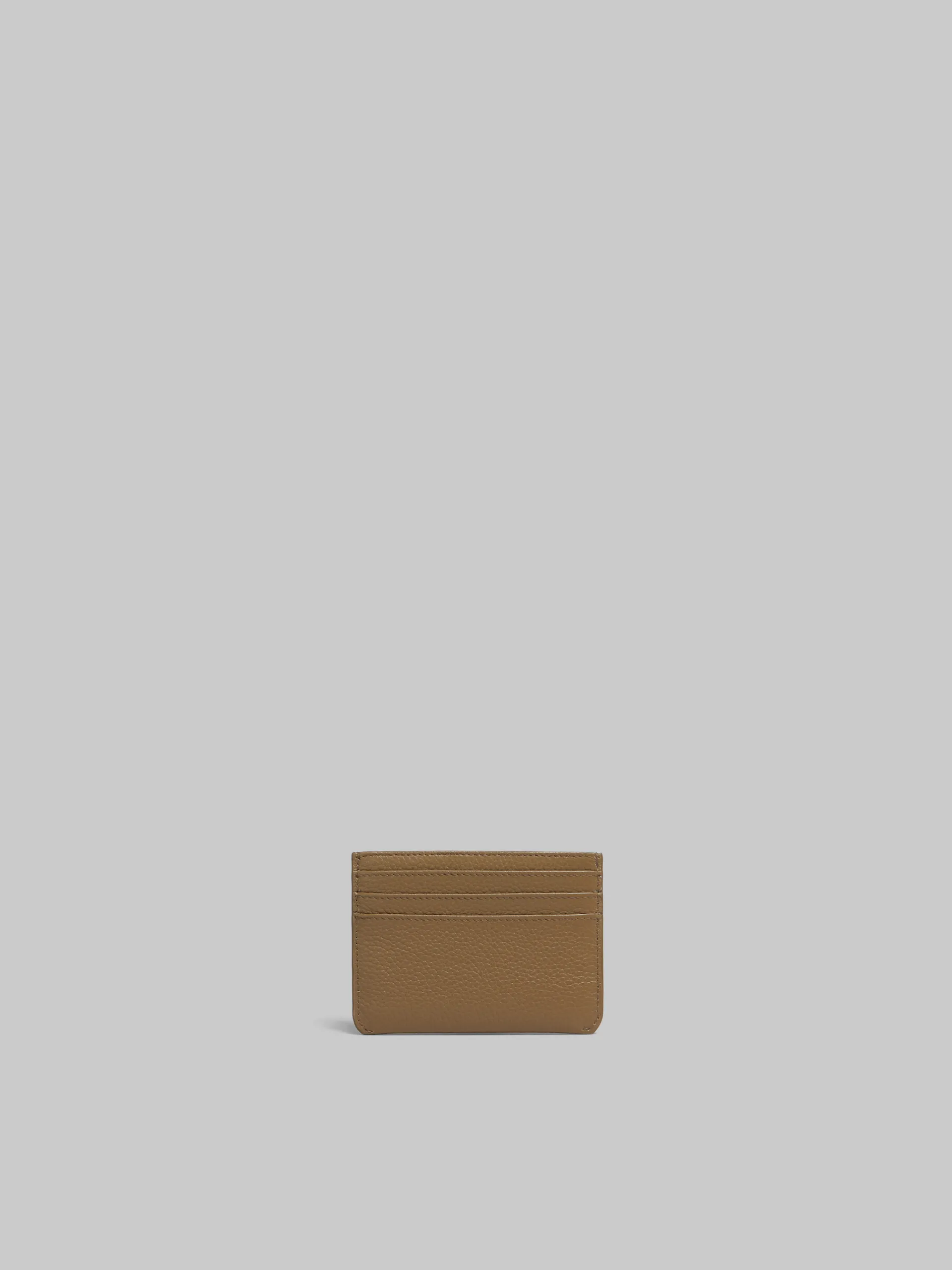 Wallets & Small Leather Goods>Marni Brown Leather Cardholder With Mending CRETA